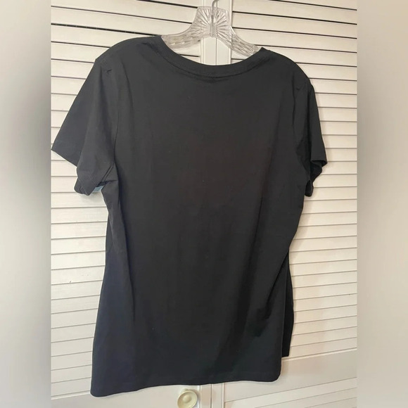 NWOT Women’s Graphic Mental Health V-Neck Tee Tshirt Black All the Feels Large - Picture 9 of 13